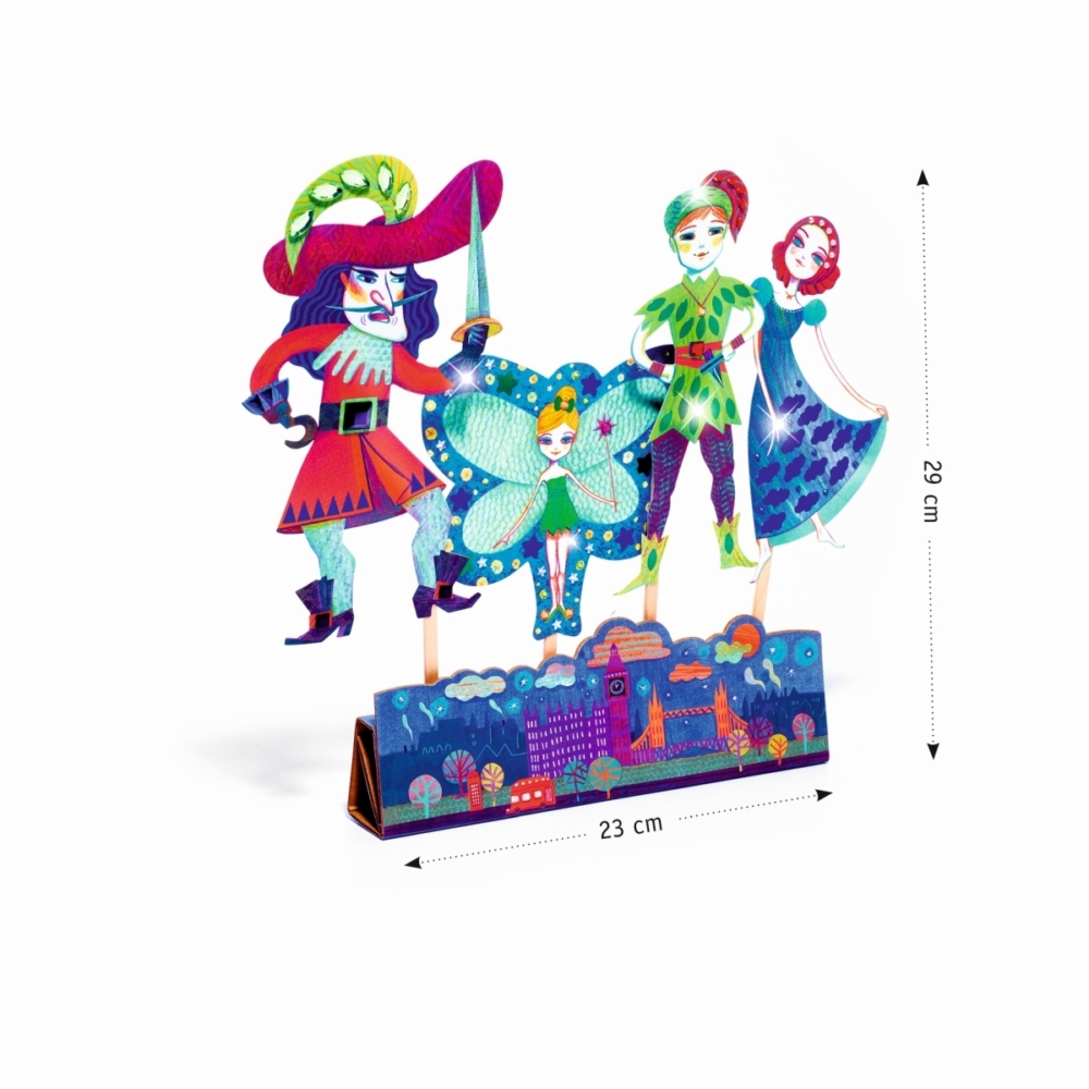 DIY puppets peter pan by djeco