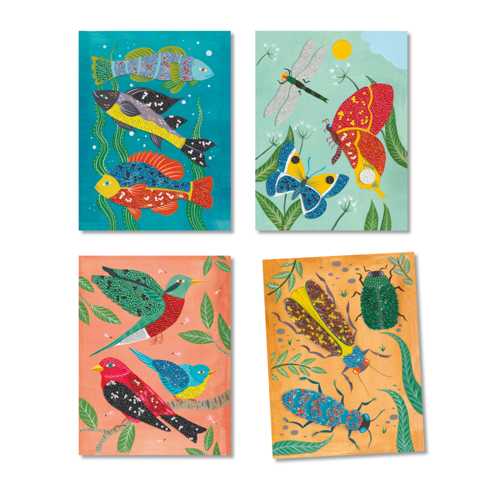 glass beads pictures zoology contents by djeco